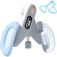 Futicare Beckenbodentrainer & Beintrainer für Damen mit 360°-Drehfunktion–Oberschenkeltrainer mi, LED-Anzeige & verstellbarem Widerstand für Home-Workout,Körperformung blau