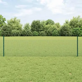 vidaXL Zaun 0,5 x 10 m Grün/Stahl