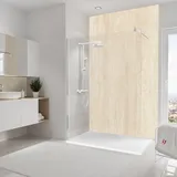 Schulte Duschrückwand Softtouch DecoDesign 255 cm x 150 cm Kalkstein-Beige