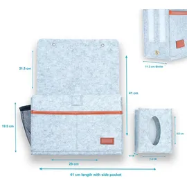 Intirilife Betttasche 41 x 29 x 11,3 cm 1-tlg. Grau