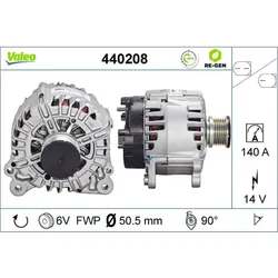 Generator VALEO 440208 für Audi Q5