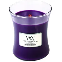 Woodwick Spiced Blackberry Duftkerze 275 g lila