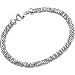Armband SMART JEWEL "Mesh-Optik, Silber 925", silber, Armbänder, Damen, 19cm, Silber 925 (Sterlingsilber)