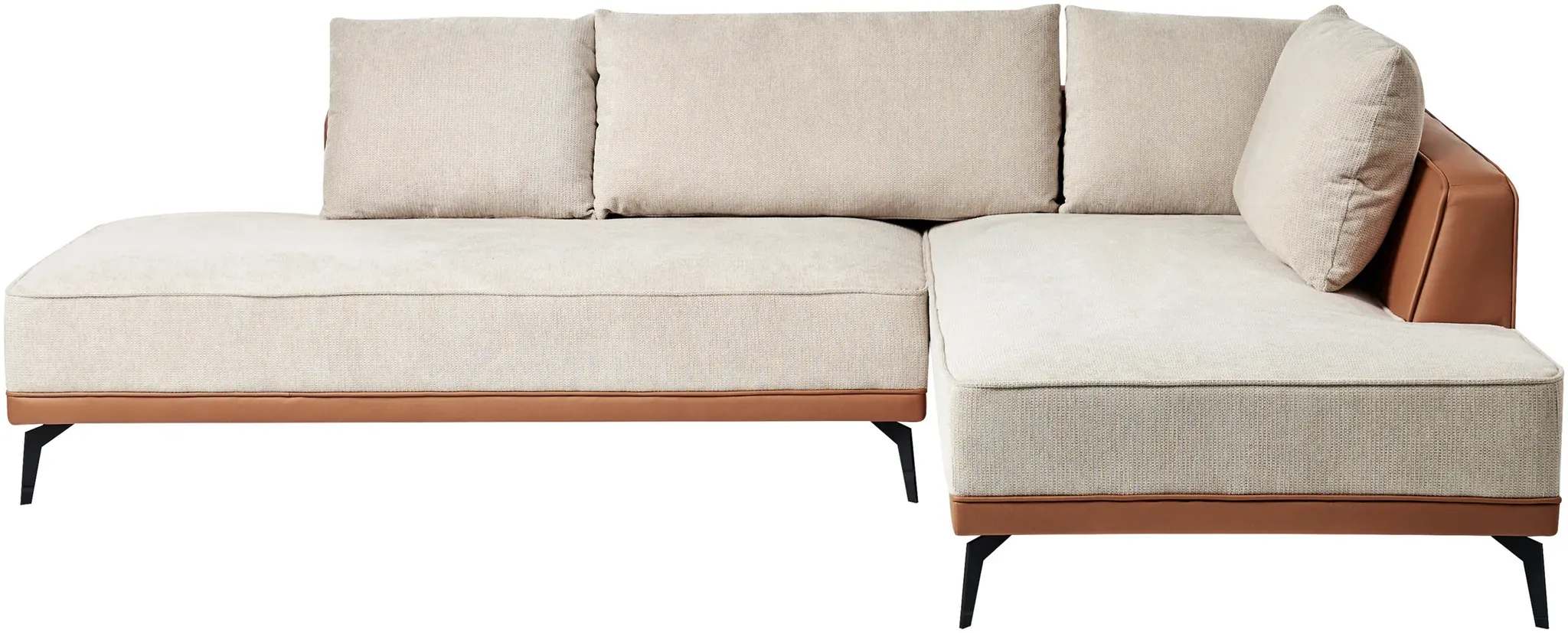 Modulsofa MYKEN Helles Beige Stoff Linksseitig