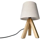 meineWunschleuchte Nachttischlampe Creme 3 St.