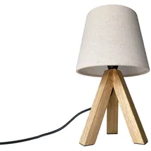 meineWunschleuchte Nachttischlampe Creme 3 St.