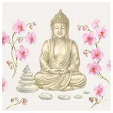 Ambiente Luxury Paper Products Serviette "Zen Buddha" 20 Stück