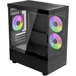 AeroCool PC Gehäuse Viewport Mini V2 ARGB Mini-Tower Schwarz