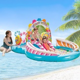 Intex Badeinsel Planschbecken Kinder Pool Spielcenter mit Rutsche Kinderpool