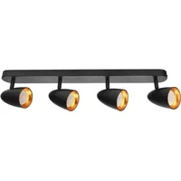 EDO OVO 4 Black Gold Vierfach-Spot