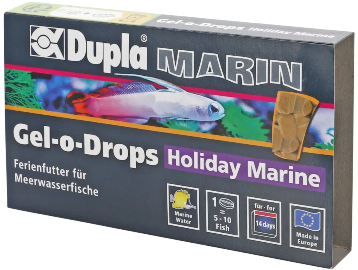 Dupla Marin Ferienfischfutter Gel-o-Drops Holiday Marine 6x5 g