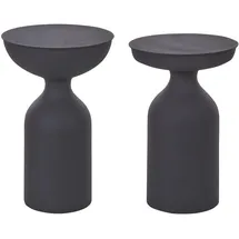 Beliani Beistelltisch schwarz rund Wohnzimmertisch Couchtisch COTA/Tenjo in | Gr.: onesize