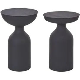 Beliani Beistelltisch schwarz rund Wohnzimmertisch Couchtisch COTA/Tenjo in | Gr.: onesize