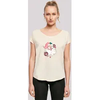 F4NT4STIC Long Cut T-Shirt Pink Retro Disco Santa Weihnachten