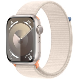 Apple Watch Series 9 GPS 45 mm Aluminiumgehäuse polarstern, Sport Loop polarstern One Size