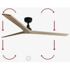 FARO Klim L 150 cm Deckenventilator Schwarz/Eiche