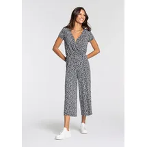 LAURA SCOTT Jumpsuit mit V-Ausschnitt schwarz 40