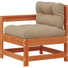 vidaXL Garten-Lounge-Set 6-tlg. Wachsbraun
