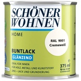 Schöner Wohnen Schöner WOHNEN-Farbe Home Buntlack Cremeweiß 375 ml Wasserbasiert)