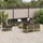 vidaXL Garten-Lounge-Set 9-tlg. Kiefernholz braun