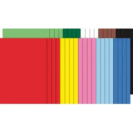 folia Tonkarton, DIN A2, 160 g/qm, glatt, farbig sortiert (160 g/m2, 1 x)