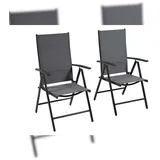 Merxx Amalfi Klappsessel 57 x 65 x 108 cm grau 2 St.