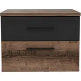 Forte Nachtschrank Jacky 0 x 0 x 0 cm Braun/Schwarz