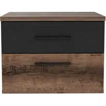 Forte Nachtschrank Jacky 0 x 0 x 0 cm Braun/Schwarz
