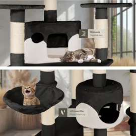 Tectake Fippi Kratzbaum 201 cm schwarz