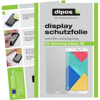 dipos I 6X Schutzfolie matt kompatibel mit Samsung Galaxy A9 Folie Displayschutzfolie