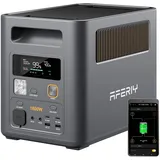 AFERIY 1800W Tragbare Powerstation 1024Wh, Erweiterbar Auf 5120Wh LiFePO4 Solargenerator & 1Std Schnellladung,<10ms USV, 9 Ausgänge, mit APP, Reine Sinuswelle 230V, für Camping/Garten/Notfall 【26 Neu】