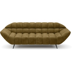 Sofa Gappa Stoff Gold 3-Sitzer