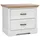 Die Möbelfundgrube Nachtschrank Jasmin 64 x 54 x 41 cm Weiß