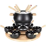 Nouvel Fondue-Set Mila 21tlg schwarz, Fondue Set, Schwarz