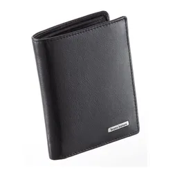 Geldbörse BRUNO BANANI, schwarz, Leder, casual, Kleinlederwaren, mit RFID Blocker