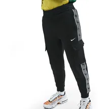 Nike Club+ Fleece Cargohose Schwarz/Weiß M