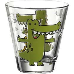 Trinkglas, Inhalt: 0,22 Liter, Krokodil