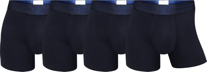 CR7 Basic Trunk, 4er-Pack, Schwarz, Größe 2XL