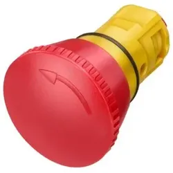 Siemens 3SB20001AC01 Not-Halt-Pilzdrucktaster, 16mm, rund Kunststoff, rot