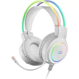 Mars Gaming MHRGBW, Kabelgebunden, 18 - 20000 Hz, Gaming, 324 g, Kopfhörer, Weiß - Weiß
