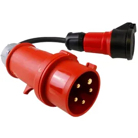 Doktorvolt CEE Adapter Starkstrom 16A 30cm Stecker auf 230V Kupplung 6114