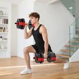 4-in-1 Hantelset Kurzhantel Set Kurzhanteln Langhanteln Verstellbar 20 Kg Für Krafttraining Zuhause