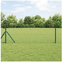vidaXL Zaunpfosten 60 x 550 cm Grün/Stahl