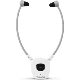 TechniSat STEREOMAN ISI 3 | kabelloser Stereo-Funkkopfhörer inkl. Dockingstation, weiß