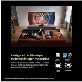 Samsung TV 43 Zoll QLED Q8F 4K Smart TV mit AI-Vision, 100% Farbvolumen mit Quantum Dot, authentischem Quantum Dot und Motion Xcelerator [Länderversion Spanisch]