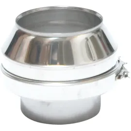 ASTEC Edelstahlschornstein Bausatz Doppelwandig DN 150 mm Edelstahl Sanierung transparent/weiß