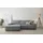 OTTO home Ecksofa Cord 2-Sitzer Grau