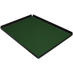 Stil Casa, Set 6 Tabletts pro Hotelzimmer, Innenraum aus gepaart Polyurethan, 51,5x39,5 cm, Farbe grün.
