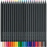 Faber-Castell Black Edition Buntstift sortiert, 24er-Set, Kartonetui