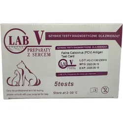 Katzencalicivirose – Schnelltest zum Nachweis des FCV-Antigens, 5 Stück